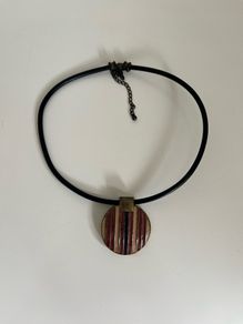 Wooden Pendant Necklace