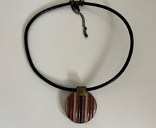Wooden Pendant Necklace