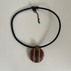 Wooden Pendant Necklace