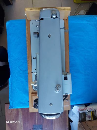 Novum Electric Sewing Machine with Sew-Tric Motor with Pedal and power supply, Round Pin Plug, A true Blast from the Past
