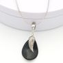 925 Sterling Silver & Black Onyx Sajen Designer Necklace And Earrings Set Image 6