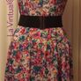 Vintage Floral Print Summer Dress Image 4
