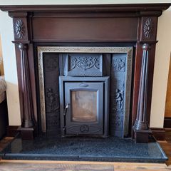 Fireplace- wood surround
