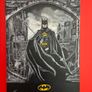 Large Handmade Batman Canvas Painting - One of a Kind and Signed Image 2