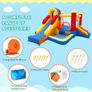 Bouncy Castle, Inflatable Bounce House with Two Slides, Trampoline, Arch Barrier, Ball Pit, Climbing Wall, Inflatable Slide with Blower for Kids Indoor Outdoor Image 5