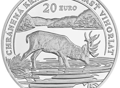 Slovakia 20 Euro Silver (.925) Shiny Coin 2023 - Vihorlat Protected Landscape Area
