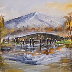 digby bridge watercolour