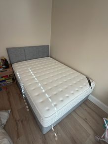 Double Bed (Mattress, Base + Headboard)