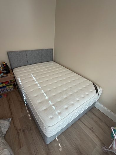 Double Bed (Mattress, Base + Headboard)