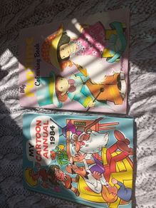 80s annual and colouring book