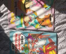 80s annual and colouring book