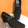 NEXT Black Fabric Court Shoes 41 Block Heel Image 7