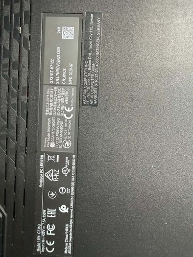 Gaming Laptop Asus ROG Strix G G731GT-AU001T 17.3In
