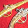 Vintage Brass Pistols  ( Wall Decor ) X 2 Image 3