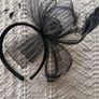 Black feather fascinator Image 5