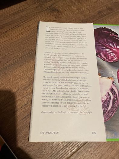 Honestly Healthy cook book