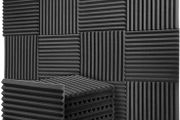 12 Pack Acoustic Panels, 1" x 12" x 12" Thicken Acoustic Foam Panels Wedges