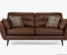 Zinc DFS Leather Sofa Perfect Condition