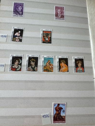 LUXEMBURG collection in stamp album