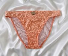 Victoria's Secret Stretch Cotton Crossover Cotton Bikini Knickers  Orange s. M