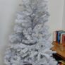 White Christmas Tree + blue Christmas baubles Image 2