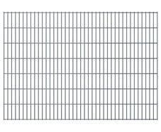 2D Garden Fence Panels 2.008x1.03 m 12 m (Total Length) Grey