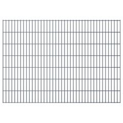 2D Garden Fence Panels 2.008x1.03 m 12 m (Total Length) Grey