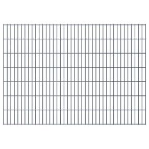 2D Garden Fence Panels 2.008x1.03 m 10 m (Total Length) Grey