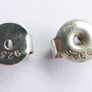 Vintage 925 Sterling Silver and dark pearl swirl earrings Image 5
