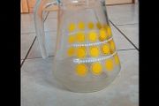 Vintage "Sunny" Kitsch Glass Pitcher