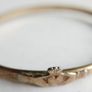 Vintage 18ct G.R. rolled gold Irish Claddagh  Bangle Bracelet Image 4