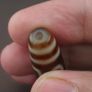 Antique 6 Eyes Himalayan Tibetan Agate Dzi Bead Amulet Pendant Image 5