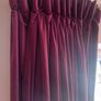 Long red velvet curtains with tie backs Image 7