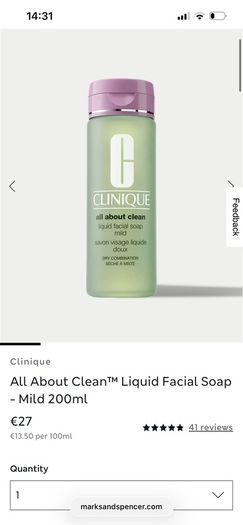 Clinique All About Clean Facial Soap 200ml