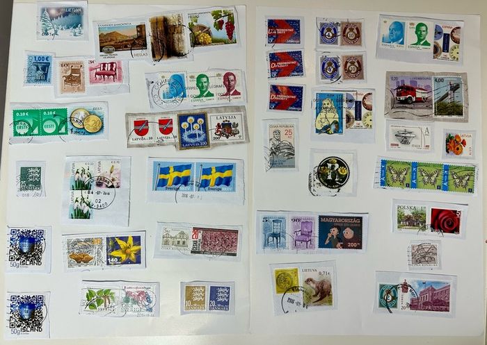 Used European stamps