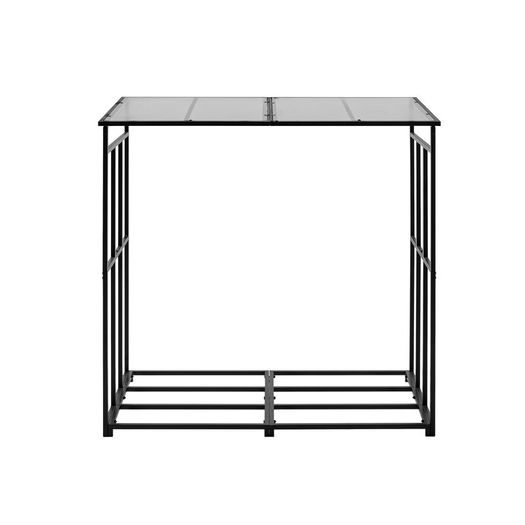 Outdoor Firewood Rack with Roof 143cm