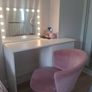 Bed ,4 foot 6 ,desk,Hollywood light ,chair Image 5