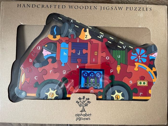 Alphabet Fire engine Jigsaw puzzle Brand new