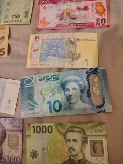 A diverse lot of notes from all over the world
