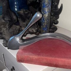 manolo Blahnik aluminium cast rare