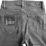 Paige Hoxton Ankle length Ripped Knee Distressed Straight Jeans in Washed Black 24 Image 10