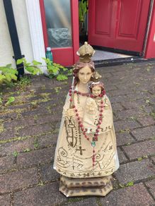 Large statue Virgin of Luxembourg free postage