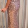 Pink sequin evening, formal, debs dress Image 3