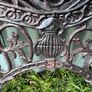 Pair of decorative cast iron bench ends Image 8