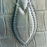 Beautiful Furla Era tote in grey croc-embossed genuine leather. Image 9