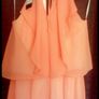 BNWOT Swing Modelle Multi Layered Overlap Halter Style Chiffon Dress Image 2