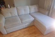 L-Shaped Corner Sofa Bed with Storage Taupe
