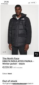 The North Face winter jacket