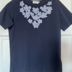 Molly Bracken t-shirt with flowers, Size S