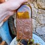 antique wooden car decanter set Image 3